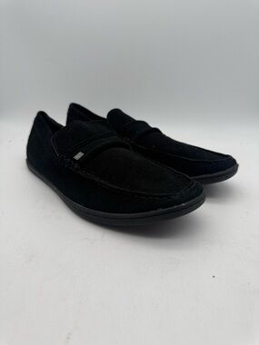BRAND NEW Steve Madden Feenom Black Suede Loafers Mismatch Sizes R 9 / L 9.5